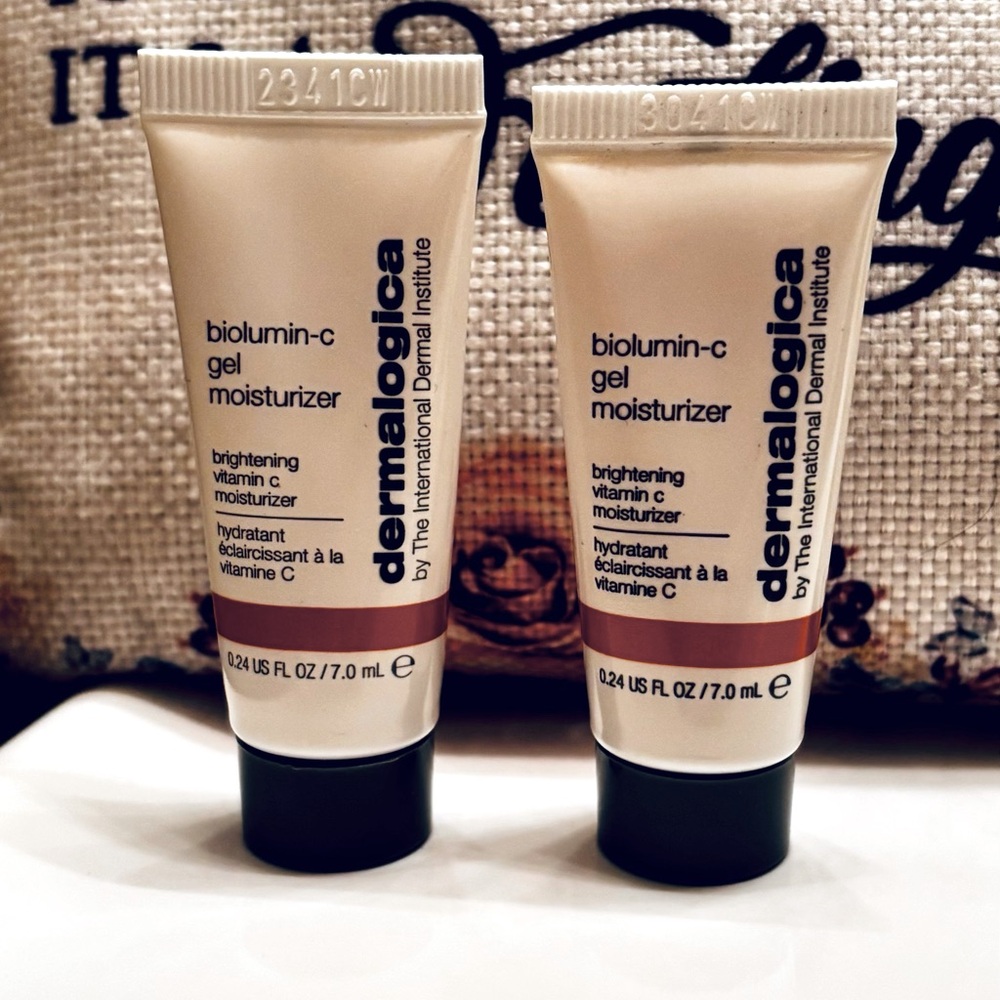 DERMALOGICA (2) Biolumin-C Gel Moisturizer Mini - .24 oz. Each - New/Sealed!
